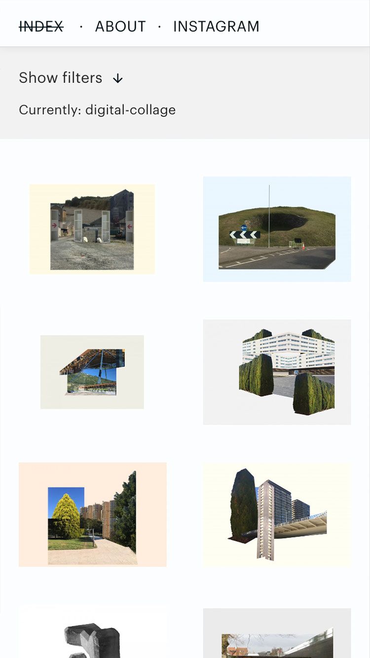 Mobile view of the Ashley Sheekey website